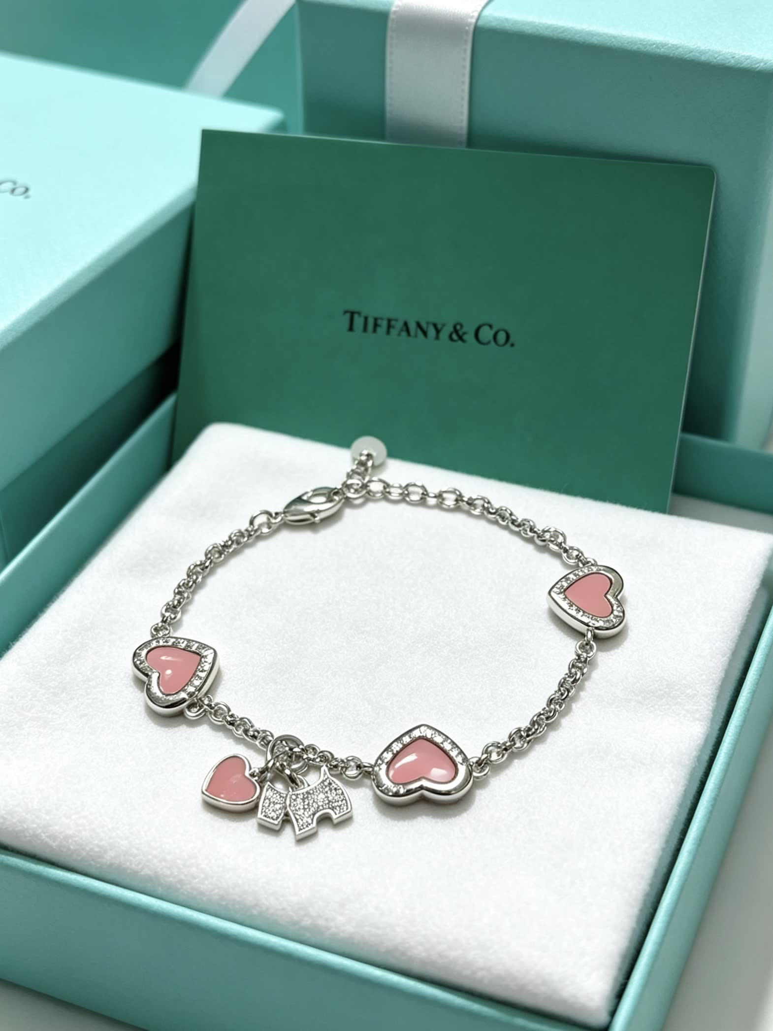 Tiffany & Co. Heart Charm Bracelet